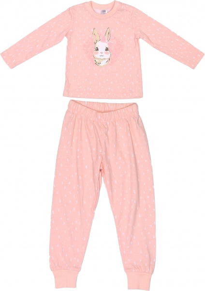 Піжама для дівчаток Funtime із довгим рукавом р.110 рожевий 