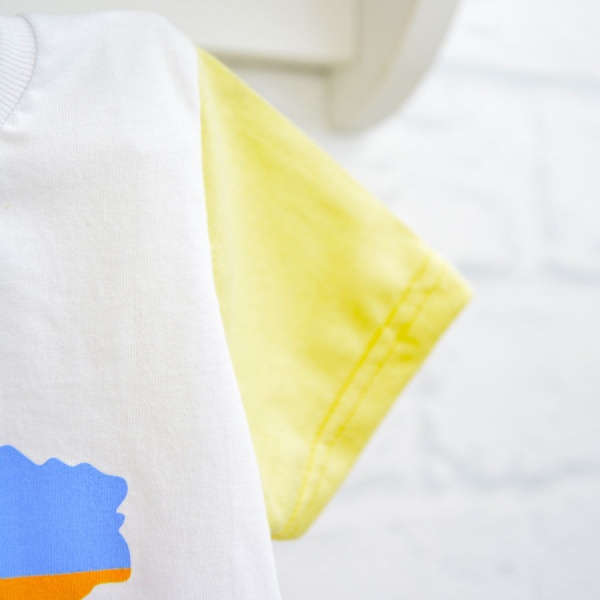 Футболка патріотична для дівчаток Blanka Україна понад усе р.128 жовтий 12923 