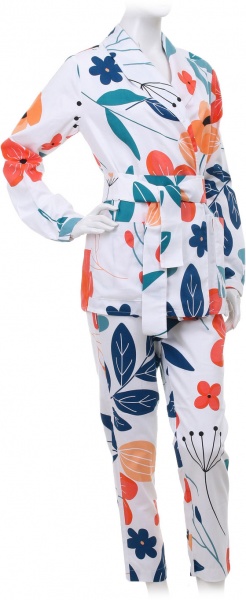 Костюм домашний Flis clothes Весенний луг р. XL разноцветный 