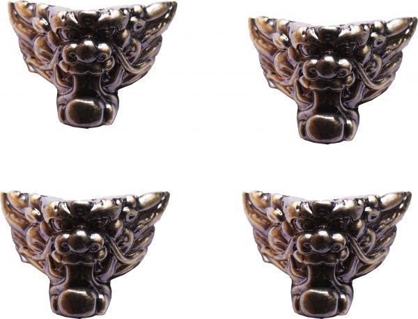 Ніжки декоративні стара латунь 30х25 мм 4 шт. 