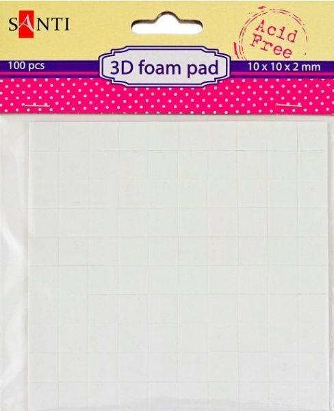 Квадратики клеєві двосторонні 10x10 мм 400 шт.