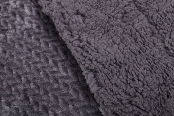 Покривало декоративне Коса Жакард 200x220 см La Nuit сірий 