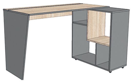 Стелаж МФ МОДЕРН Елемент Філа 840х450х740 дуб сонома/антрацит 