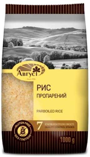 Рис Август пропаренный 1кг 