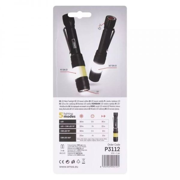 Фонарь Emos P3112 черный