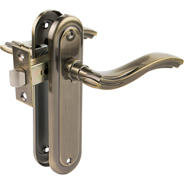 Защіпка врізна з ручками  Linde А-2002SP AB стара бронза/