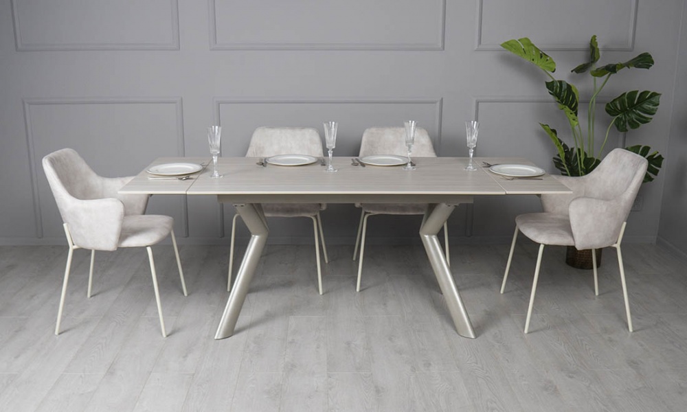 Стол Давон 1400х800х750 шампань/бежевый