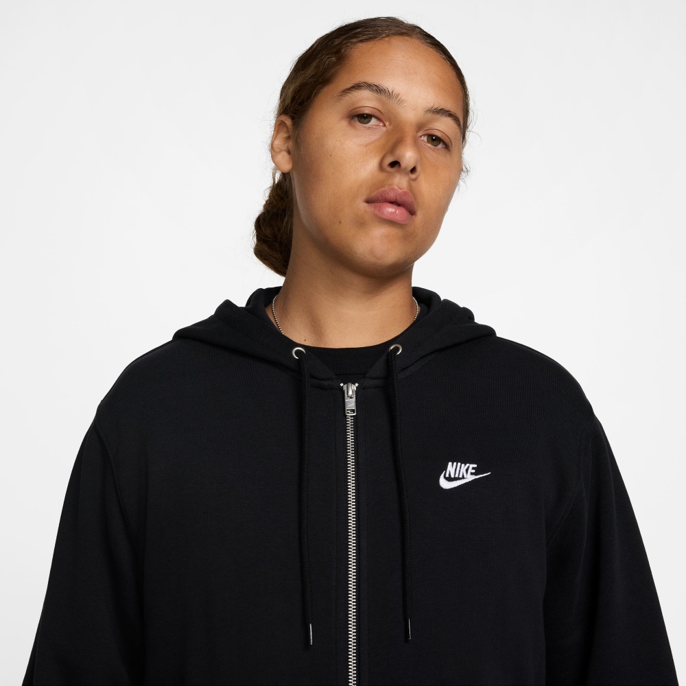 Джемпер Nike M NK CLUB FT FZ HOODIE FN3884-010 р.S чорний