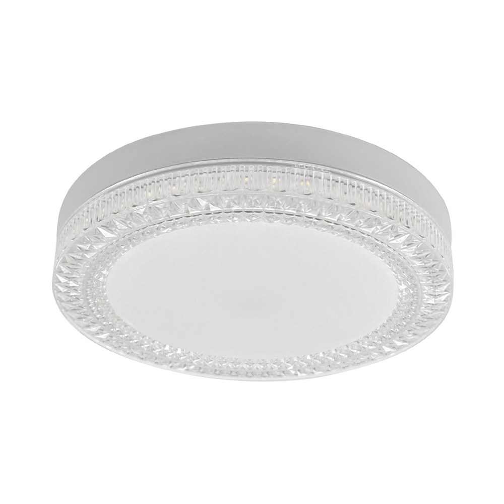 Світильник світлодіодний Sensio 18 Вт білий/прозорий 5000 К MIYA 18W R