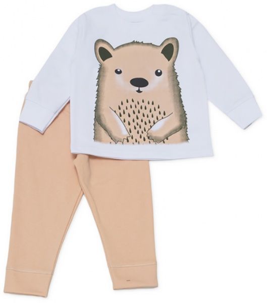 Піжама дитяча Фламінго ясельна р.80 білий/бежевий 109-312 