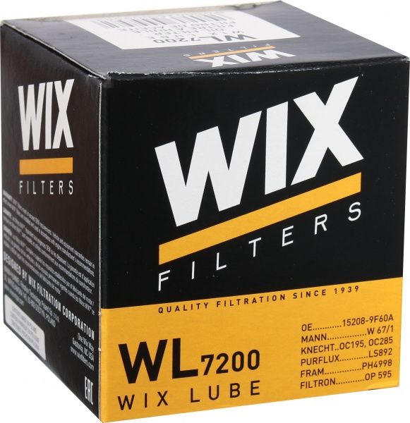 Фільтр масляний WIX Filters WL7200 (ОР595) 