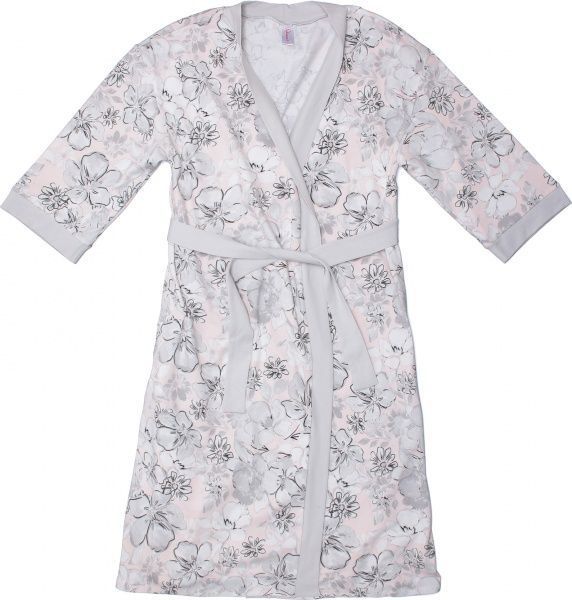 Халат женский Roksana Marshmallow р. M розовый с серым 