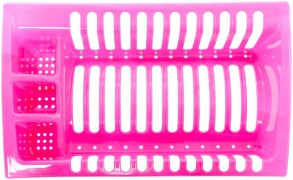 Сушарка для посуду Heidrun рожева