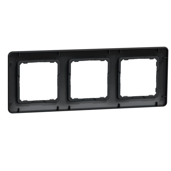 Рамка тримісна Schneider Electric Sedna Design універсальна чорний SDD314803