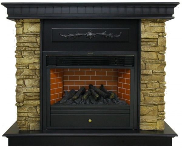 Камінокомплект ASTRA FLAME Юта Bronze + Гефест