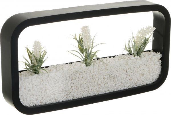 Декор настінний Nature прямокутний 38x20,5 см чорний 