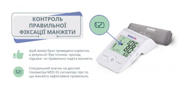 Тонометр електронний B.Well MED-55