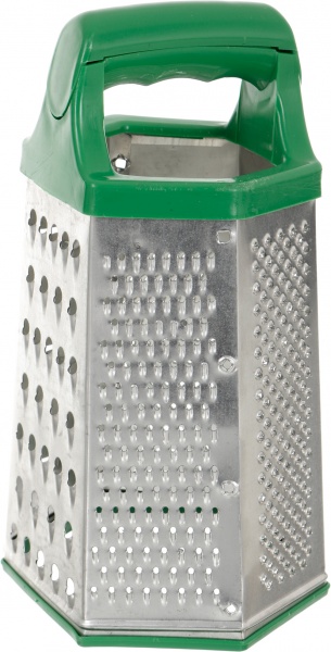 Терка шестиугольная металлическая с пластиковой ручкой