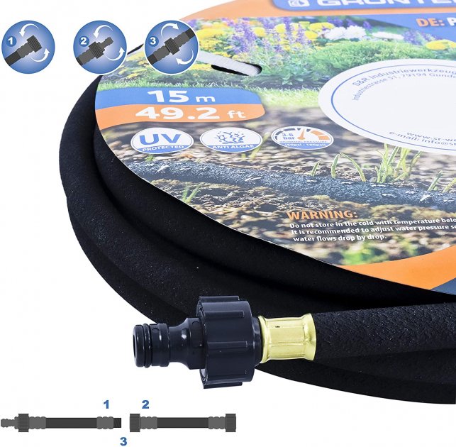 Садовый шланг Gruntek капилярный 15 м 1/2