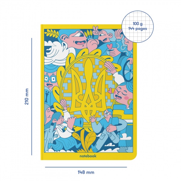 Блокнот Украинцы вместе А5 Orner