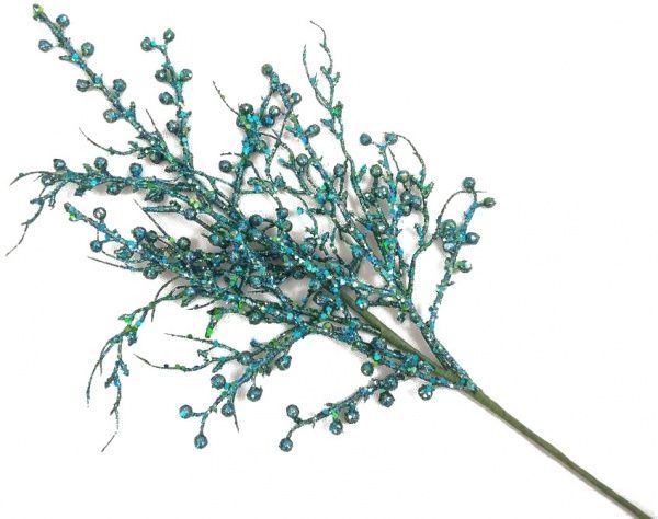 Декорація новорічна Гілка з дрібними ягідками 65 см EPI-RS1Z2364 