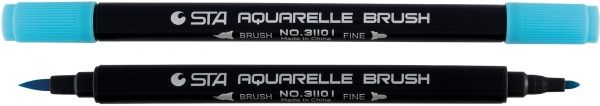 Маркер акварельний STA 3110 I 2-3 мм STA3110I-27 небесно-синій 