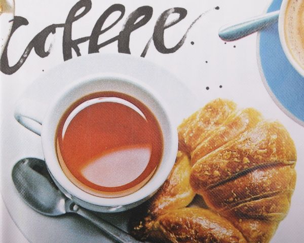 Скатерть Кофе 135x240 см белый с принтом Dariana 