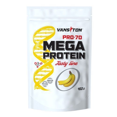 Протеїн Vansiton Mega Protein Pro-70 Банан 450 г 