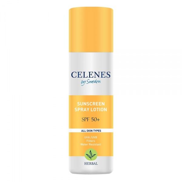 Спрей сонцезахисний CELENES рослинний SPF 50 + UVA / UVB фільтри 150 мл