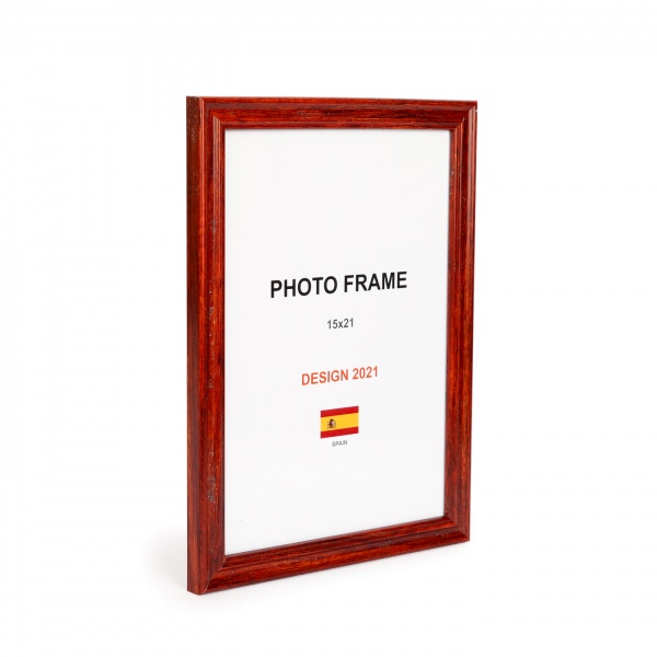 Рамка для фото 1 фото 15x21 см красное дерево 