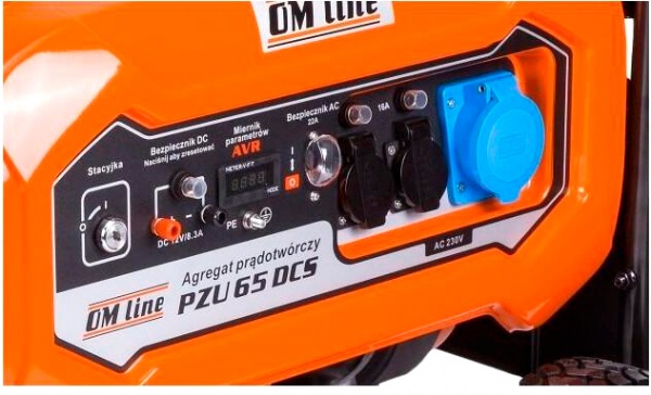 Электрогенераторная установка Oleo-Mac OM LINE 5 кВт / 5,5 кВт 220 В PZU 65 DCS бензин