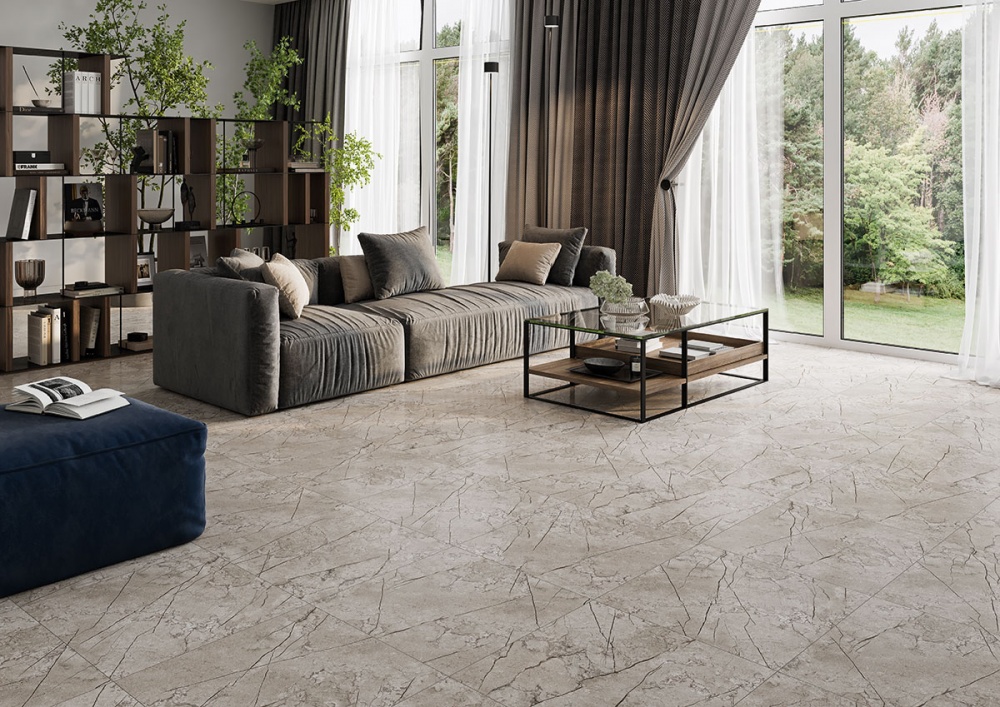 Плитка Cersanit Crestone light grey mat 59,8x59,8 см