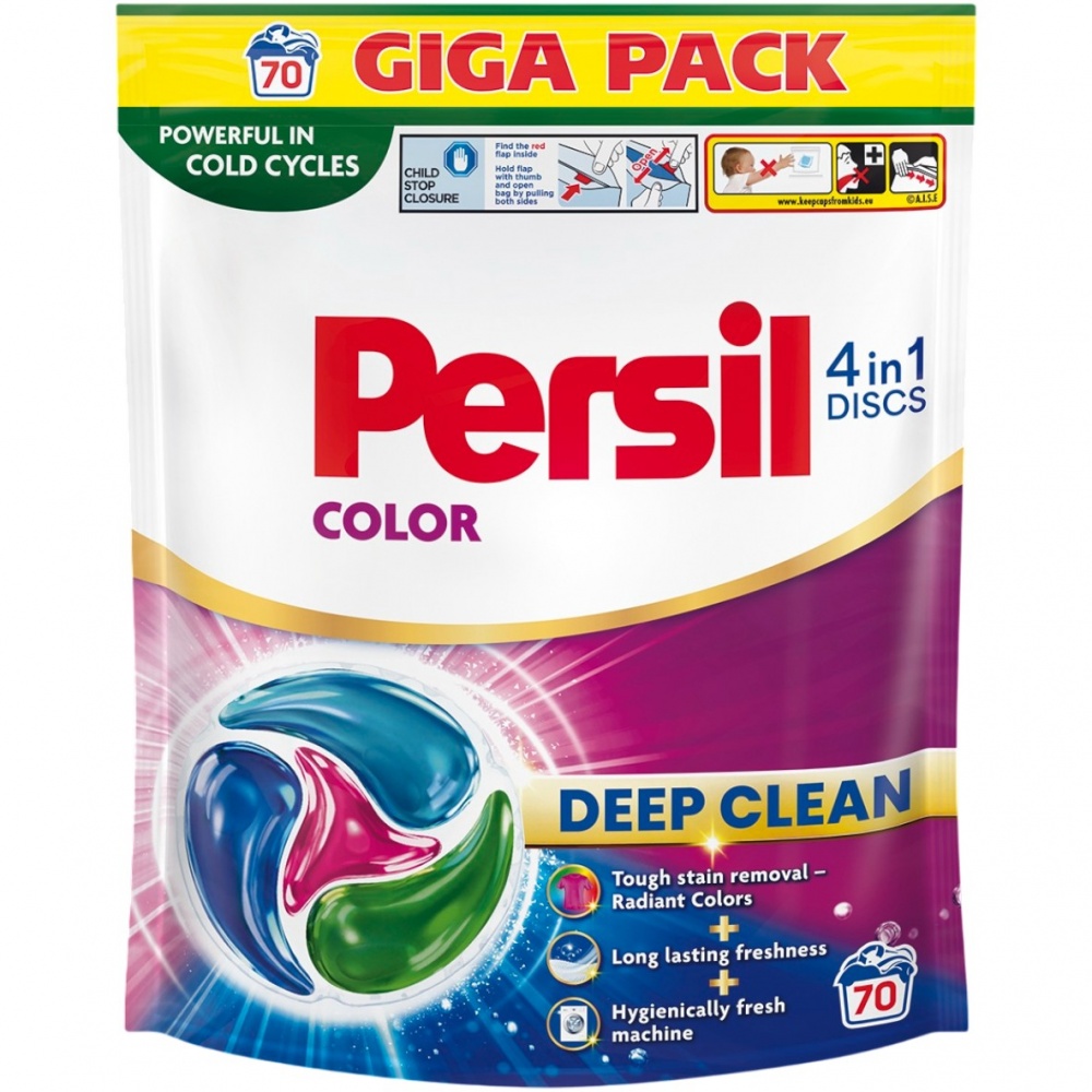 Капсулы для машинной стирки Persil 4in1 Discs Color Deep Clean 1,16 кг 70 шт.