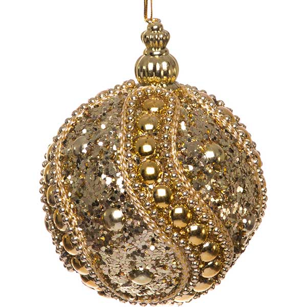 Шарик новогодний SDA81180G 80 мм