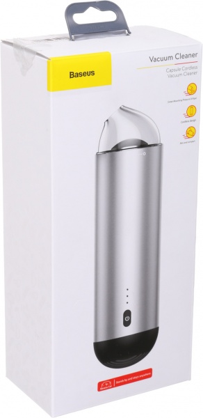 Пылесос автомобильный BASEUS Capsule Cordless Vacuum Cleaner (CRXCQ01-0S) Silver 