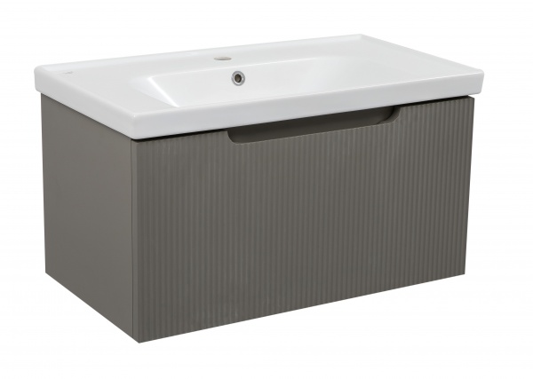 Тумба подвесная Aqua Rodos Модена 80 см с умывальником Frame 80