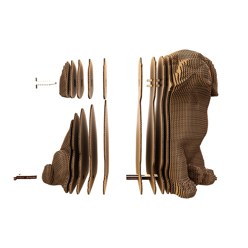 Конструктор картонний Cartonic 3D Puzzle PUPPIES TRIO CARTPUPPIES