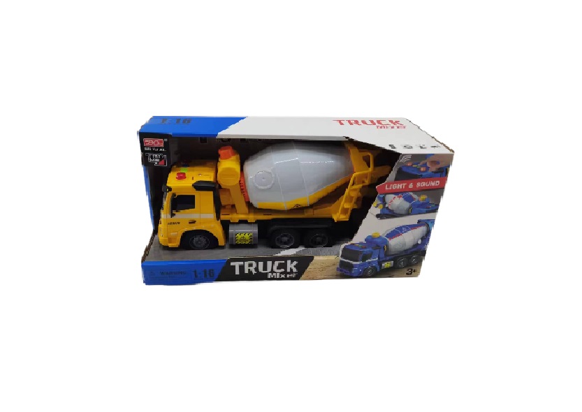Іграшка SHANTOU YISHENG Автомобіль-бетоновоз інерційний зі світлом і звуком 1:16 A1110-2