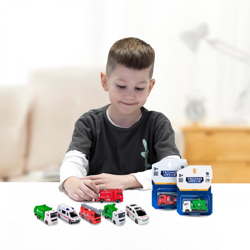 Міні-модель TechnoDrive 1:64 Міська служба в асортименті 250421CG