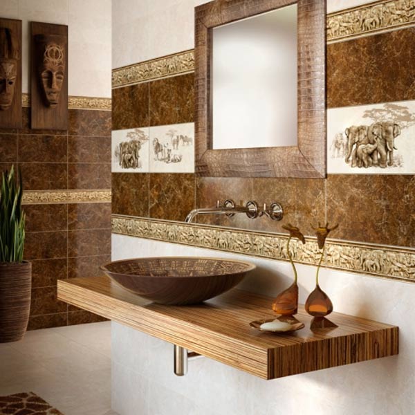 Плитка InterCerama SAFARI коричнева світла 73 031 23x40