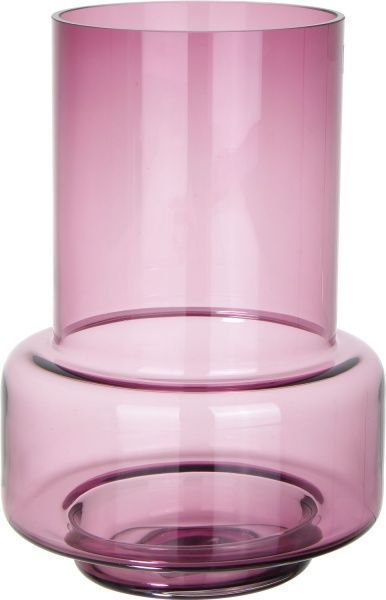 Ваза стеклянная лиловая 17х25 см Wrzesniak Glassworks