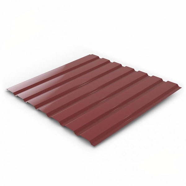 Профнастил глянцевий PSM ПР-15А 1155x2000 мм RAL 3011 червоний