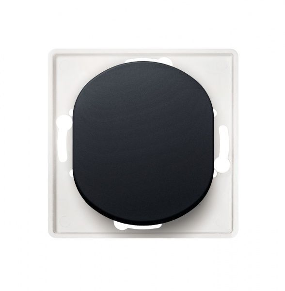 Механізм вимикача прохідний одноклавішний Aling-Conel Eon без підсвітки 16 А 250В чорний глянець E607.E