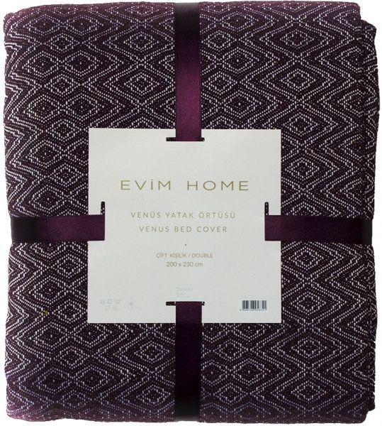 Покривало Venus 200x230 см фіолетовий 