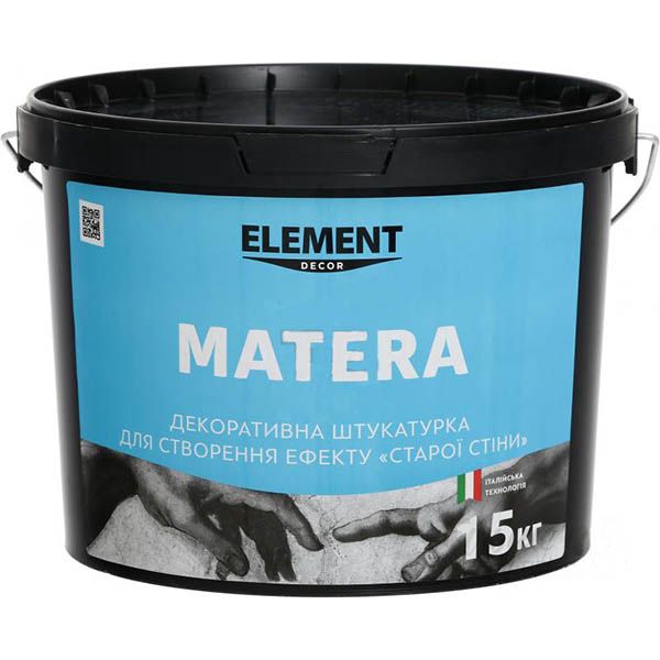 Декоративная штукатурка моделирующая Element Decor Matera 15 кг белый