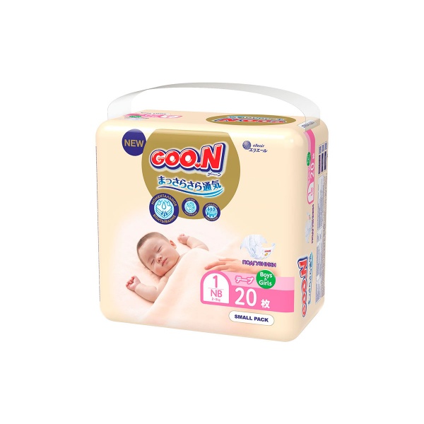 Подгузники Goon Premium Soft для новорожденных до 5 кг (1 (NB) 20 шт.