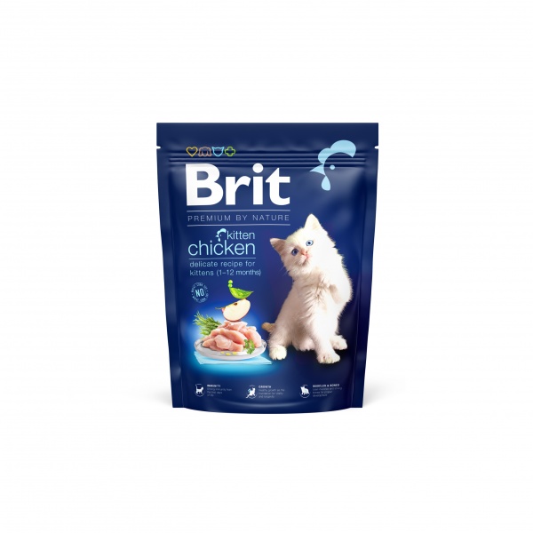 Корм для кошенят Brit Premium By Nature з куркою 300 г