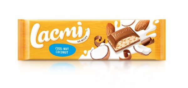 Молочный шоколад Roshen Lacmi Cool-Nut-Coconut молочный с миндалем и кокосом 280 г