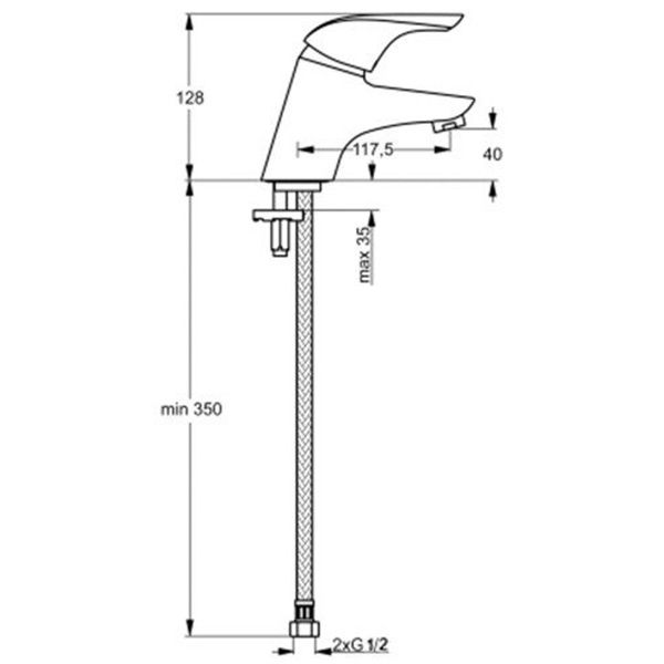 Смеситель для умывальника Ideal Standart Ceraplan New B4261AA