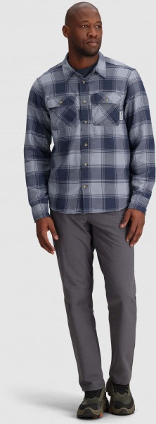 Сорочка Outdoor Research MEN'S FEEDBACK FLANNEL TWILL SHIRT 300513-1521 р. 2XL сірий